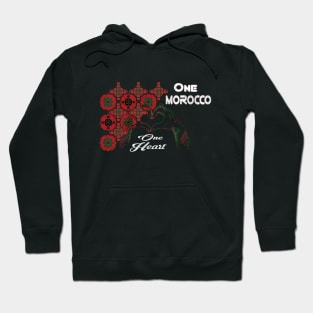 Support Morocco Team Proud One Heart One Morocco Hoodie